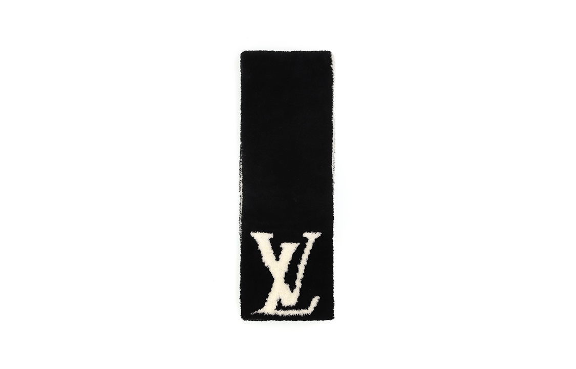 Louis Vuitton Comfy Black Wool Nylon Scarf Unisex Couple Style M79399 圖 5