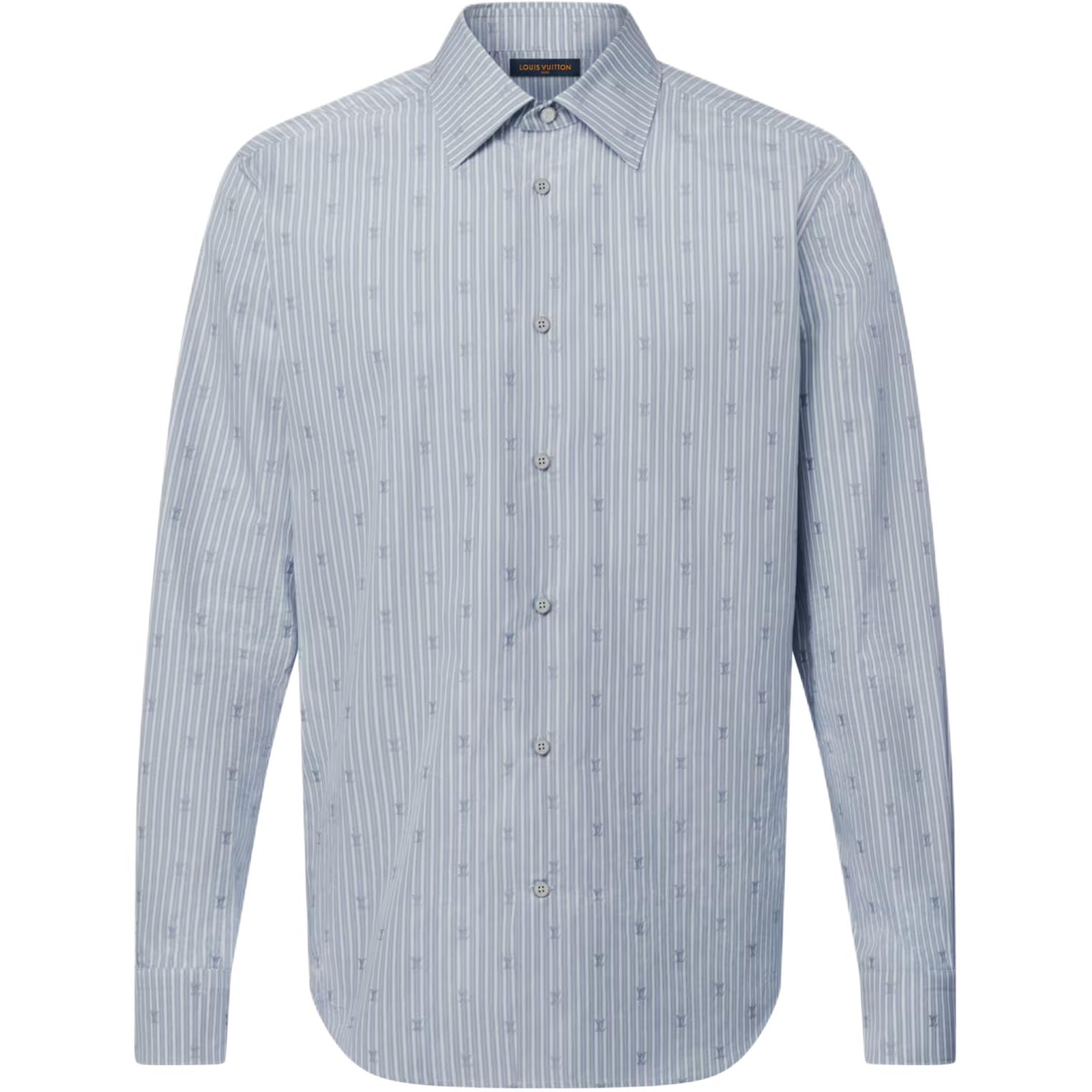 LOUIS VUITTON Cotton Logo Collar Shirt 1AIHRS