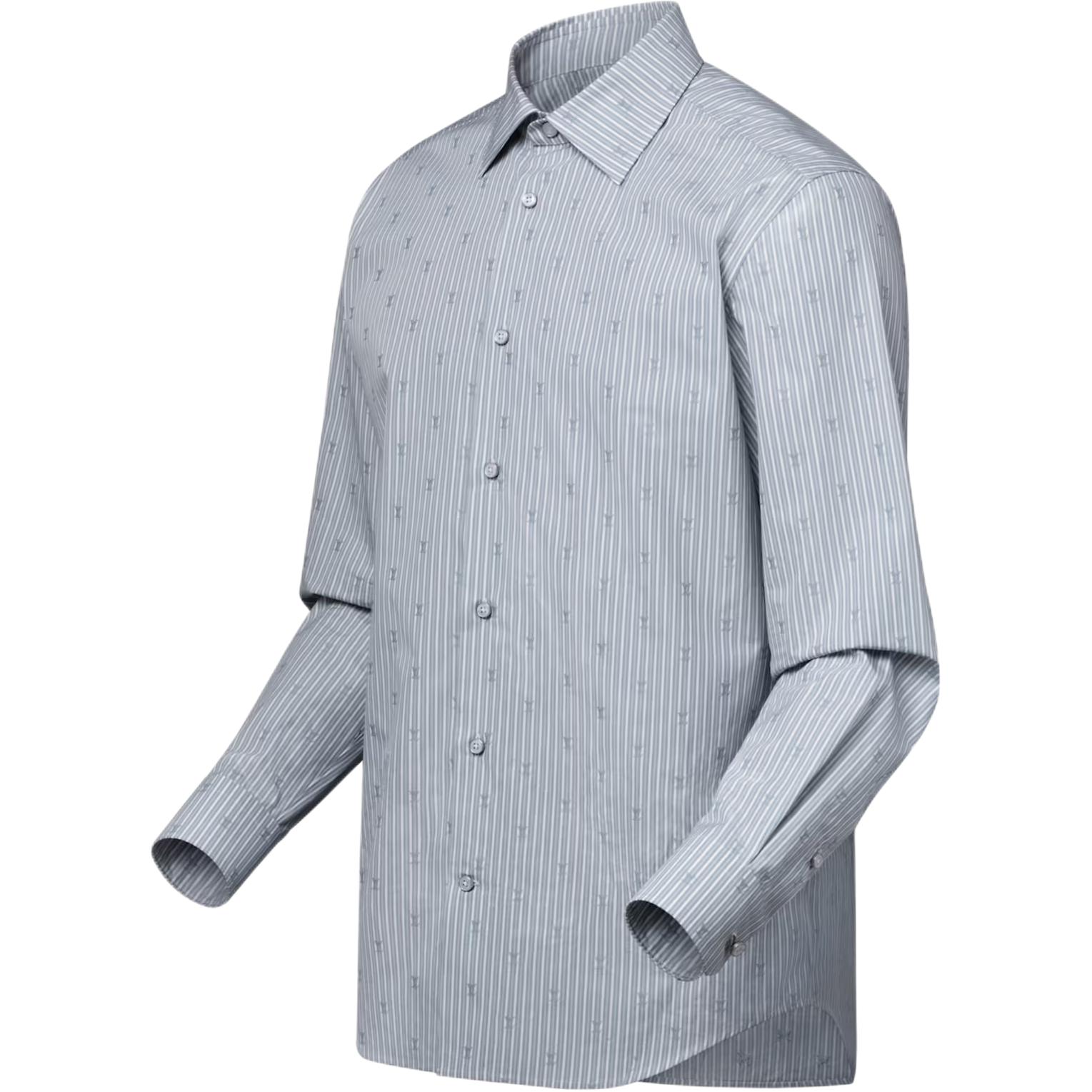 LOUIS VUITTON Cotton Logo Shirt with Pointed Collar 1AIHRP 圖 4
