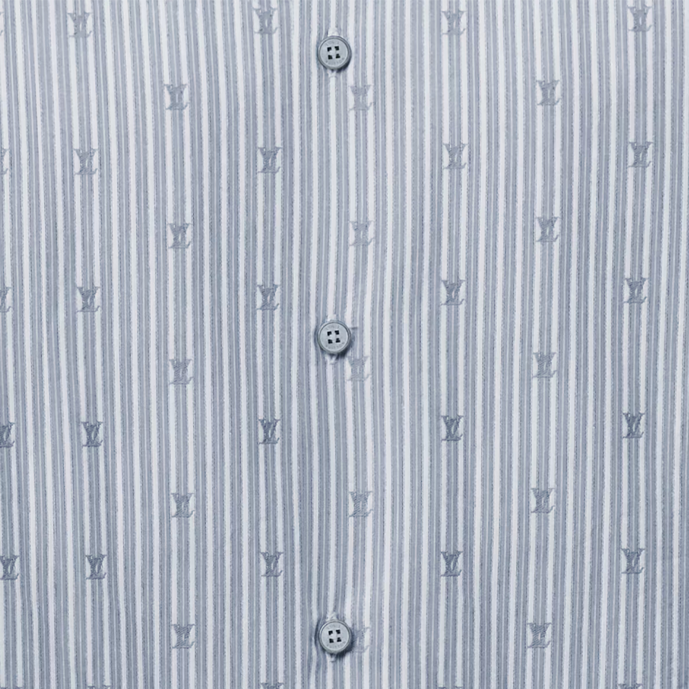 LOUIS VUITTON Cotton Logo Shirt with Pointed Collar 1AIHRP 圖 6