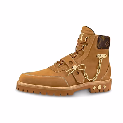 LV Creeper Ankle Boot 'Brown Suede Calfskin'