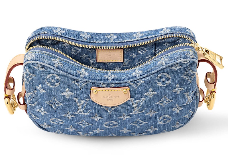 Louis Vuitton Croissant MM Monogram Denim Blue 圖 3