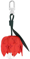 Order Louis Vuitton Cross Monogram Flower Keychain Orange/Green MP3388
