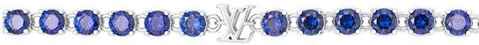 Shop ルイヴィトン クリスタルシリーズ LVジルコニア レターブレスレット メンズ用 M1062M