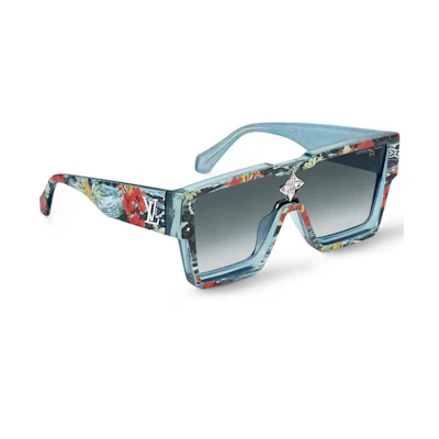 Louis Vuitton Cyclone Surfin' Monogram Sunglasses Blue (Z2202W/E)