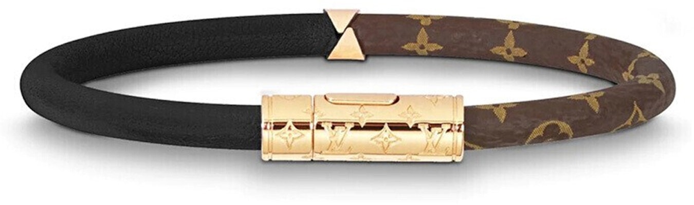 루이비통 데일리 컨피덴셜 투톤 송아지가죽 브레이슬릿, 유니섹스, 브라운 M6431F Lookbook 루이비통 데일리 컨피덴셜 투톤 송아지가죽 브레이슬릿, 유니섹스, 브라운 M6431F