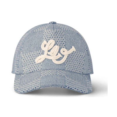 Louis Vuitton Damier Denim 3D Cap Blue Deim