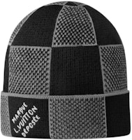 Louis Vuitton Damier Heritage Wool Beanie Deep Gray for Men. M92737 Louis Vuitton Damier Heritage Wool Beanie Deep Gray for Men. M92737