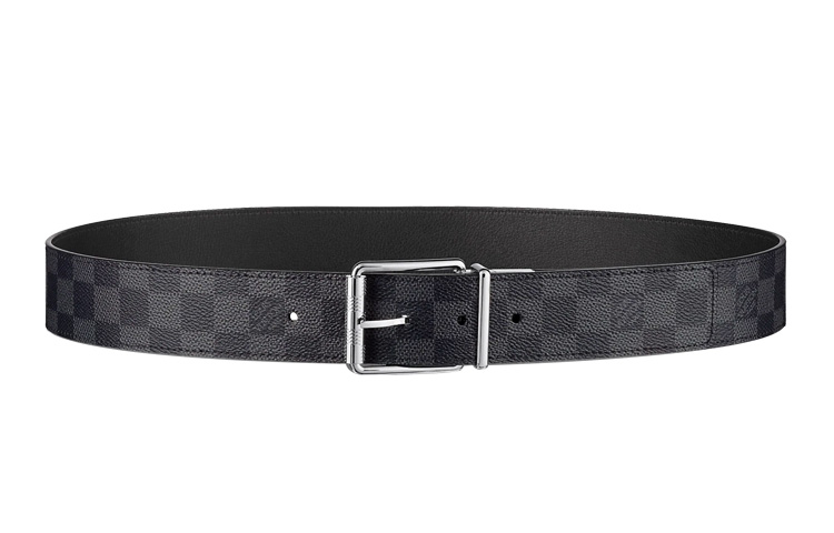 LOUIS VUITTON Damier Leather Belt Black 4cm with Original Box M9156V 圖 3