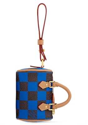 Louis Vuitton Damier Pop Mini Speedy Bag Charm Blue Buy Louis Vuitton Damier Pop Mini Speedy Bag Charm Blue