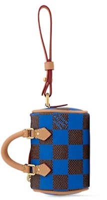 Louis Vuitton Damier Pop Mini Speedy Bag Charm Blue Order Louis Vuitton Damier Pop Mini Speedy Bag Charm Blue