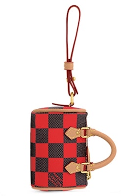 Louis Vuitton Damier Pop Mini Speedy Bag Charm Red Buy Louis Vuitton Damier Pop Mini Speedy Bag Charm Red