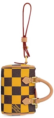 Louis Vuitton Damier Pop Mini Speedy Bag Charm Yellow Buy Louis Vuitton Damier Pop Mini Speedy Bag Charm Yellow