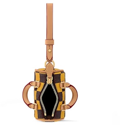 Louis Vuitton Damier Pop Mini Speedy Bag Charm Yellow Lookbook Louis Vuitton Damier Pop Mini Speedy Bag Charm Yellow