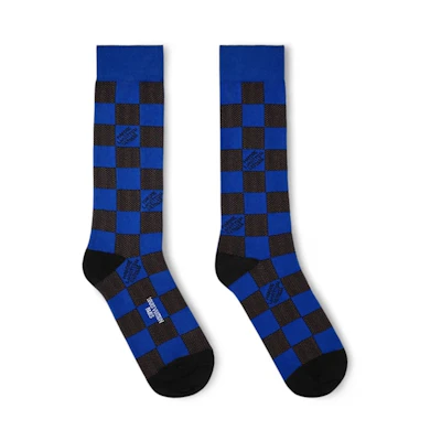 Louis Vuitton Damier Pop Socks Blue