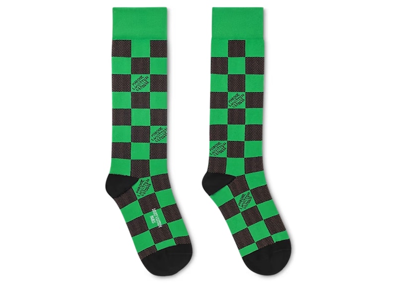 Louis Vuitton Damier Pop Socks Green