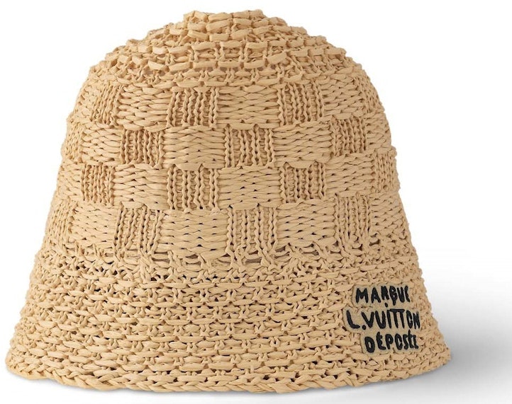 louis-vuitton-damier-raffia-hat-beige