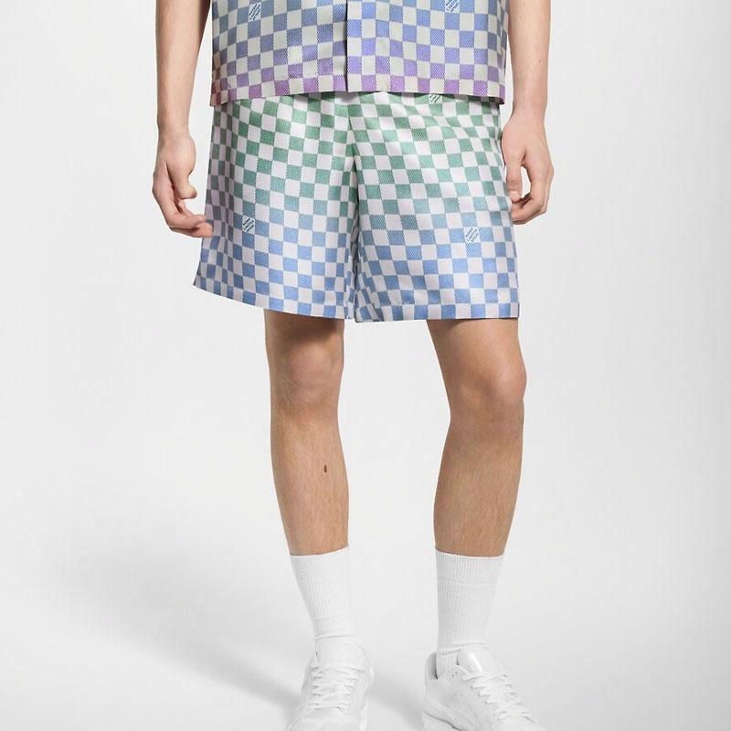 LOUIS VUITTON Damier SS25  Gradient Silk Drawstring Shorts Multicolor. 1AGTN9 圖 4