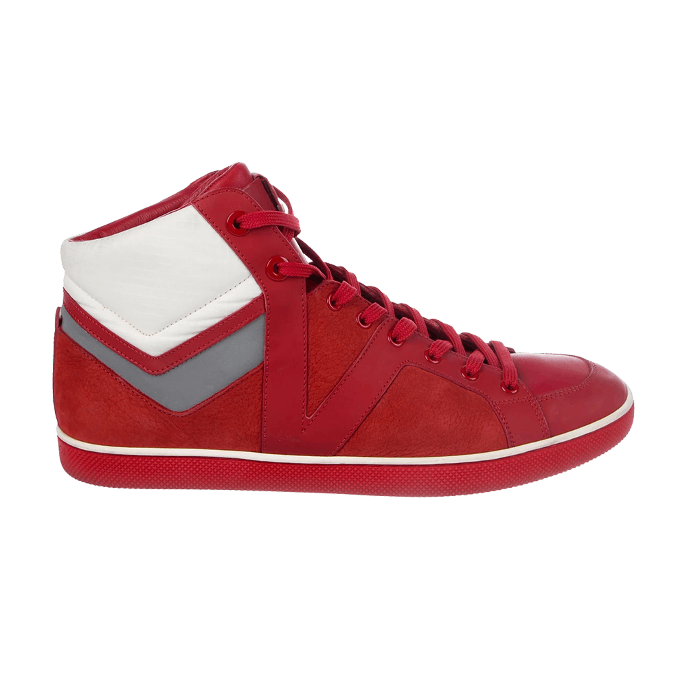 Louis Vuitton Damier Suede High 'Red Reflective' GB1054905
