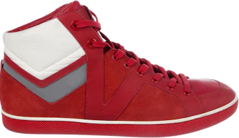 Louis Vuitton Damier Suede High 'Red Reflective' GB1054905 Louis Vuitton Damier Suede High 'Red Reflective' GB1054905