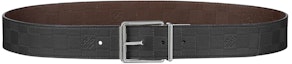 Order Cinturón Unisex Louis Vuitton Damier en Negro Ágata de 4cm. M9150