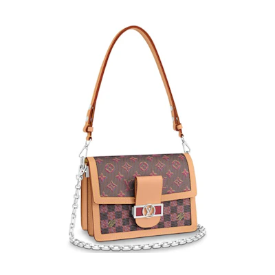 Louis Vuitton Dauphine Damier Monogram LV Pop MM Pink