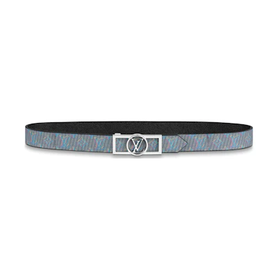 Louis Vuitton Dauphine Reversible Belt Monogram LV Pop 25MM Blue/Navy