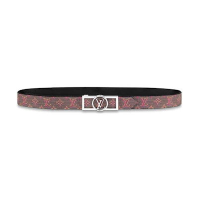 Louis Vuitton Dauphine Reversible Belt Monogram LV Pop 25MM Pink/Black