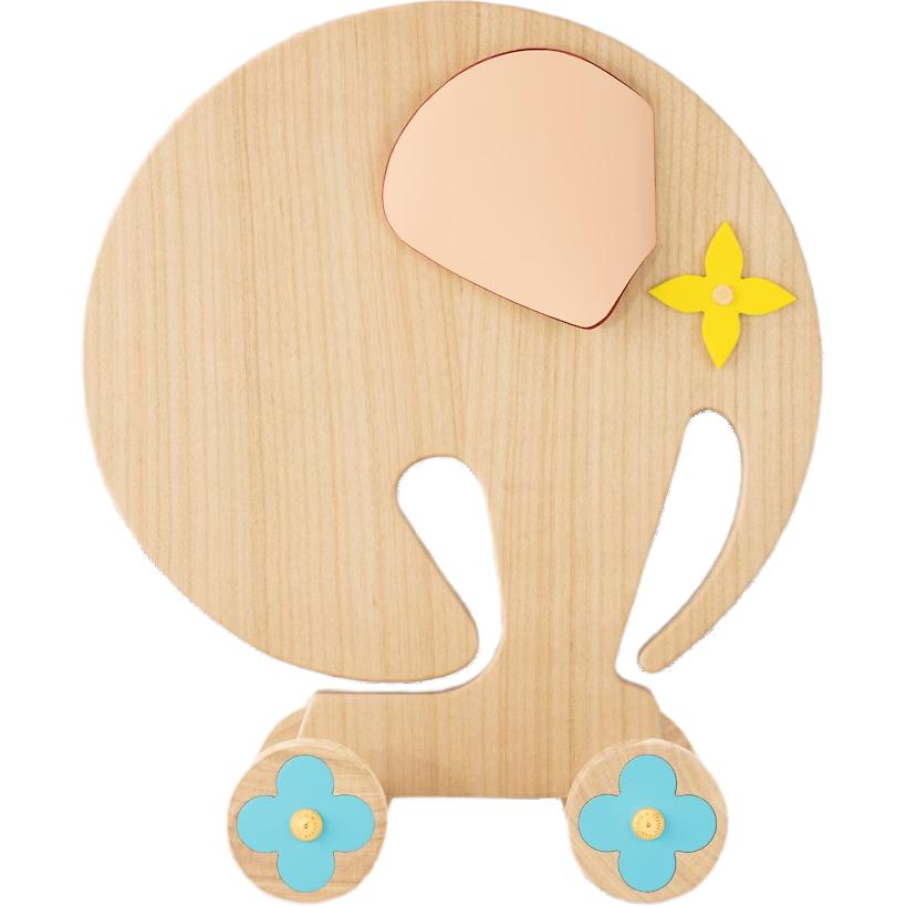 Lookbook 루이비통 장식용 코끼리 피규어 우드 컬러 GI0906