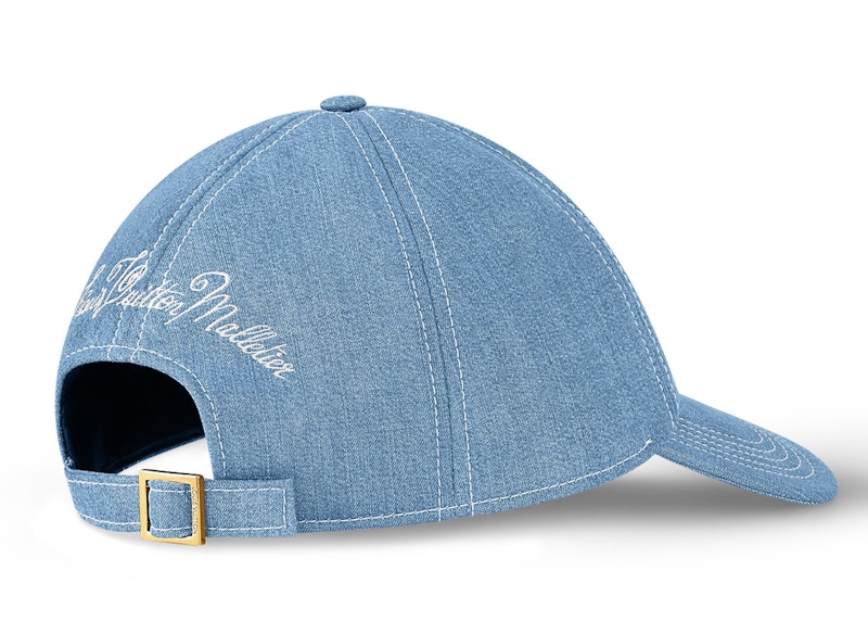 Order Topi Denim Louis Vuitton Biru