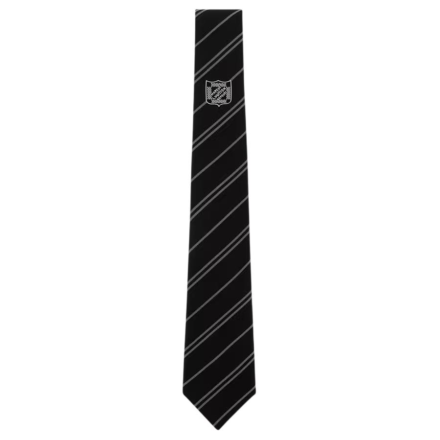 LOUIS VUITTON Diagonal Striped Silk Tie Menswear Black M96409