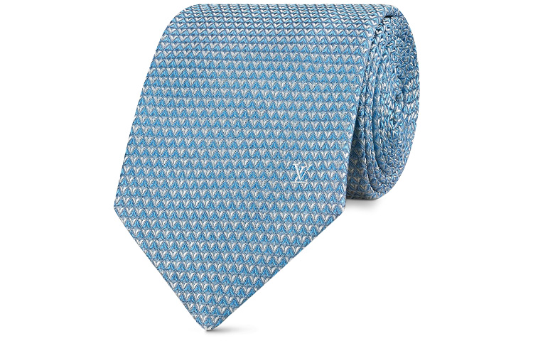 LOUIS VUITTON Diamonds Light Blue Tie M71209 圖 4
