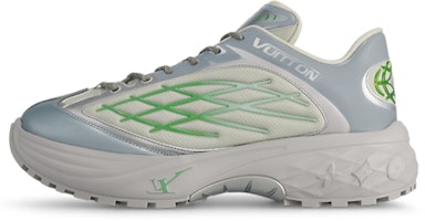 Louis Vuitton LV Discovery Lace Up Sneakers 'grey Green' 1ABZ3P Louis Vuitton LV Discovery Lace Up Sneakers 'grey Green' 1ABZ3P