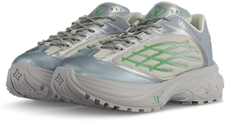 Louis Vuitton LV Discovery Lace Up Sneakers 'grey Green' 1ABZ3P Order Louis Vuitton LV Discovery Lace Up Sneakers 'grey Green' 1ABZ3P