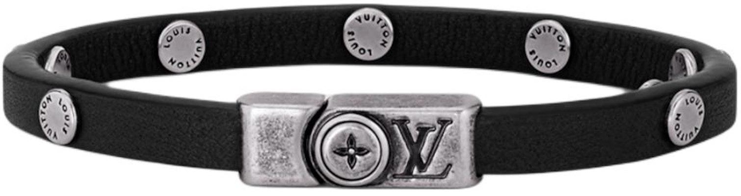 LOUIS VUITTON Gelang Kulit Rekaan Distressed Hitam M8836 Order LOUIS VUITTON Gelang Kulit Rekaan Distressed Hitam M8836