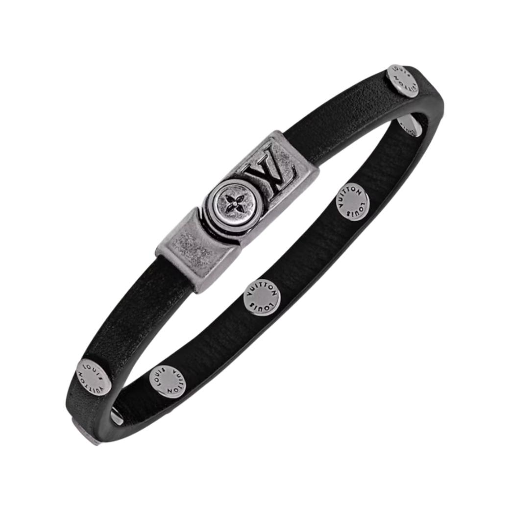 Lookbook LOUIS VUITTON Gelang Kulit Rekaan Distressed Hitam M8836