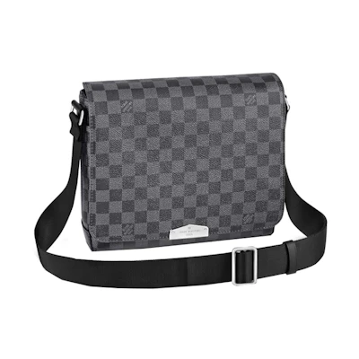 Louis Vuitton District PM Messenger Bag Damier Graphite Black