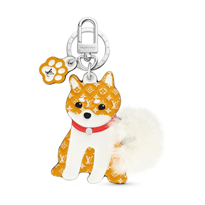 Louis Vuitton Dog Pattern Keychain Unisex Couple Style. M01199