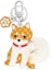 Order Louis Vuitton Dog Pattern Keychain Unisex Couple Style. M01199