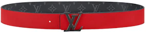 Shop Louis Vuitton Double-Sided Logo Belt 4cm Width M0601V