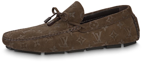 Louis Vuitton Driver 'Embossed Brown Suede' 1AAF0A Louis Vuitton Driver 'Embossed Brown Suede' 1AAF0A