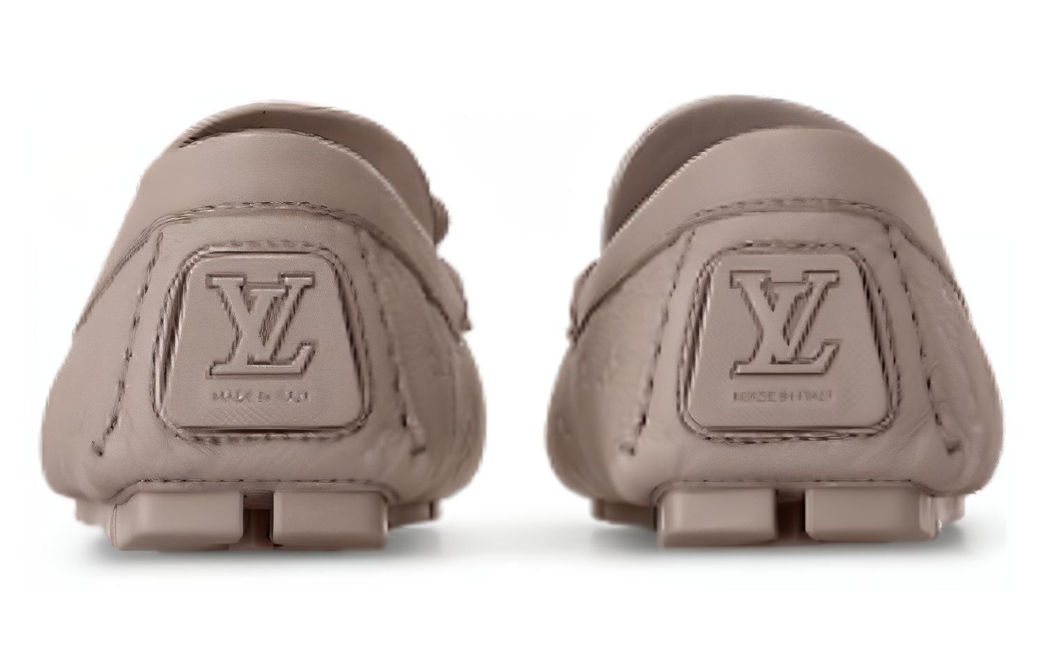 Shop LOUIS VUITTON 駕駛 時尚舒適 樂福鞋 男款 灰色