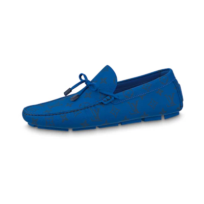 LV Driver Moccasin Shoes 'Blue Monogram'