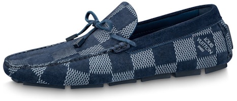 Louis Vuitton Driver Moccasin Shoes 'Blue Plaid' 1AAQYP Louis Vuitton Driver Moccasin Shoes 'Blue Plaid' 1AAQYP