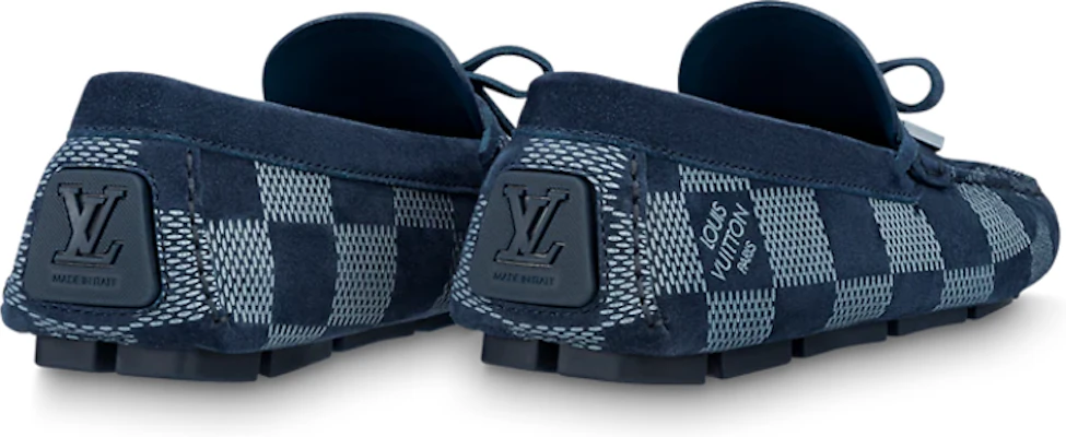 Louis Vuitton Driver Moccasin Shoes 'Blue Plaid' 1AAQYP Lookbook Louis Vuitton Driver Moccasin Shoes 'Blue Plaid' 1AAQYP