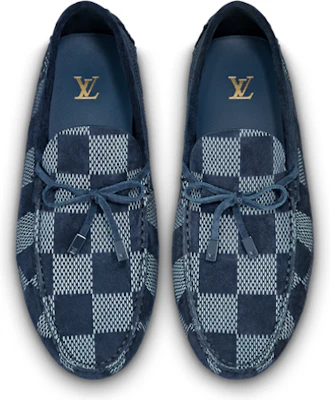 Louis Vuitton Driver Moccasin Shoes 'Blue Plaid' 1AAQYP Shop Louis Vuitton Driver Moccasin Shoes 'Blue Plaid' 1AAQYP