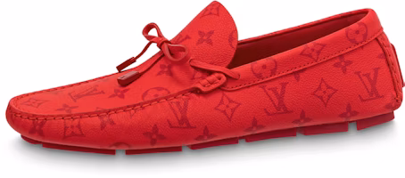 Louis Vuitton Driver Moccasin Shoes 'Red Monogram' 1AAPY6 Louis Vuitton Driver Moccasin Shoes 'Red Monogram' 1AAPY6