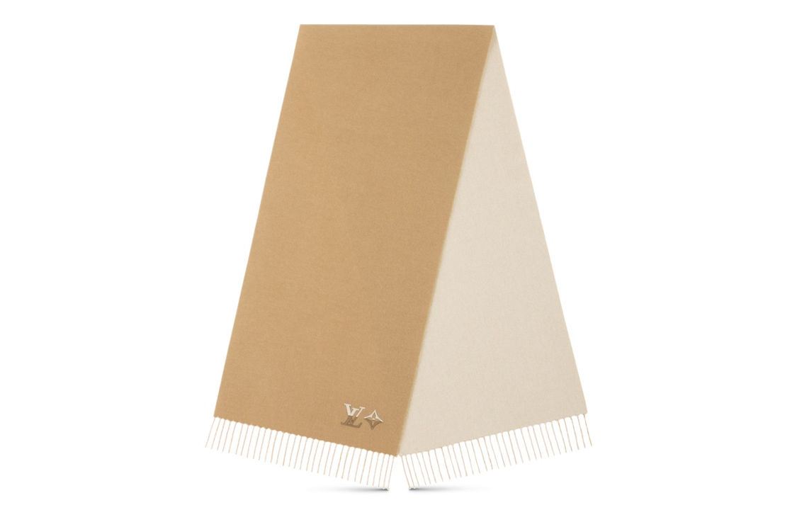 LOUIS VUITTON Dual Tassel Wool Scarf Brown for Men M79100 圖 4