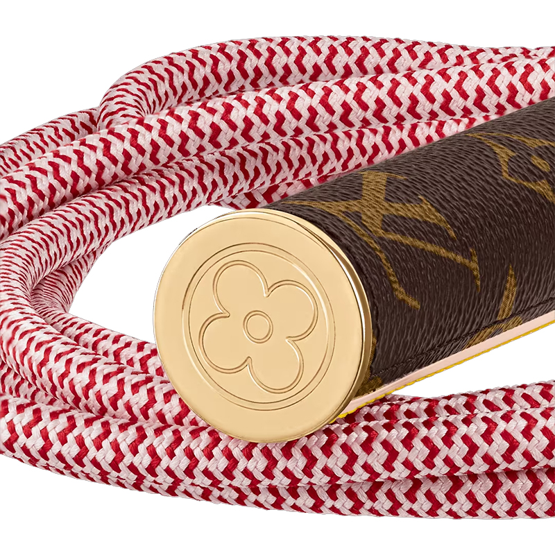 Shop 路易威登耐用便攜跳繩 15米 棕色編織皮革手柄 GI0748