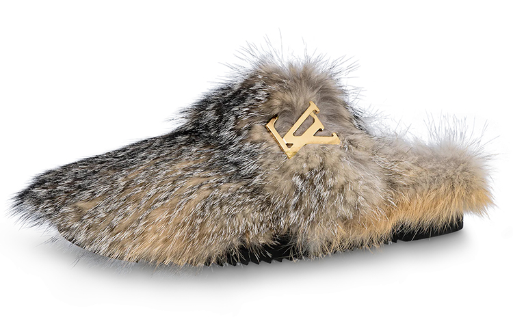 Louis Vuitton Easy Fashion Slide 'Grey Fox Fur' 1A90RP